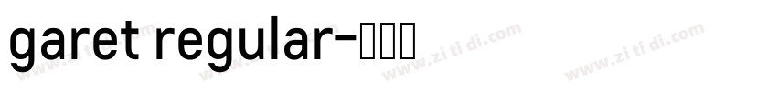 garet regular字体转换